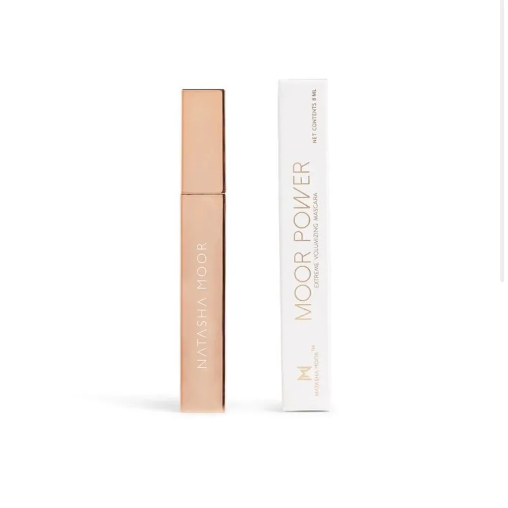 NIB 28.00 NATASHA MOORE MOOR POWER EXTREME BLACK MASCARA